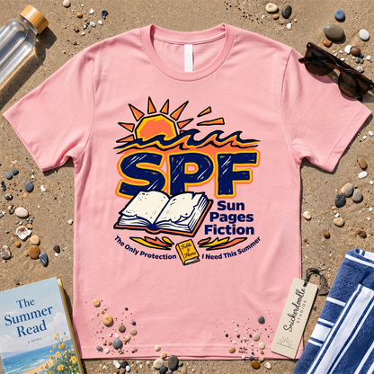 SPF Sun. Pages. Fiction. Graphic T‑Shirt