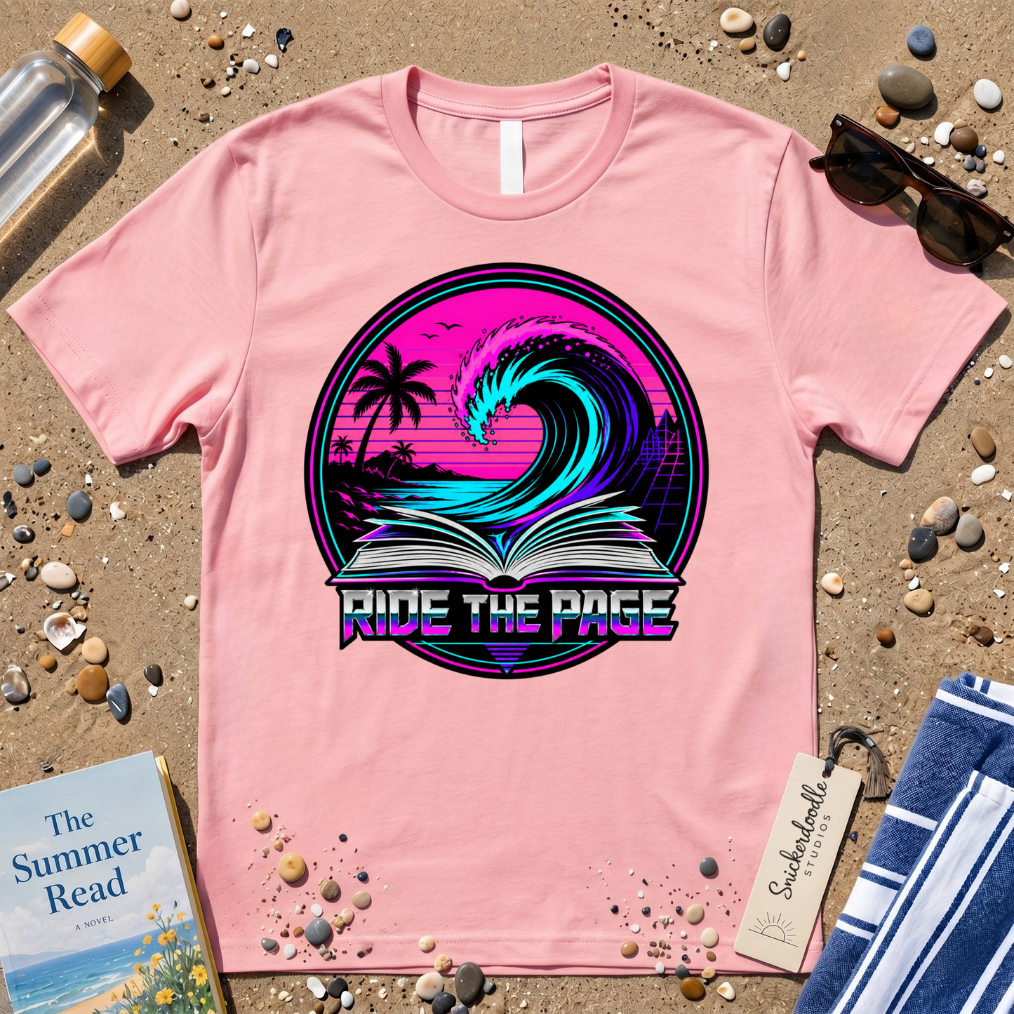 Ride the Page Retro Badge Graphic T-Shirt