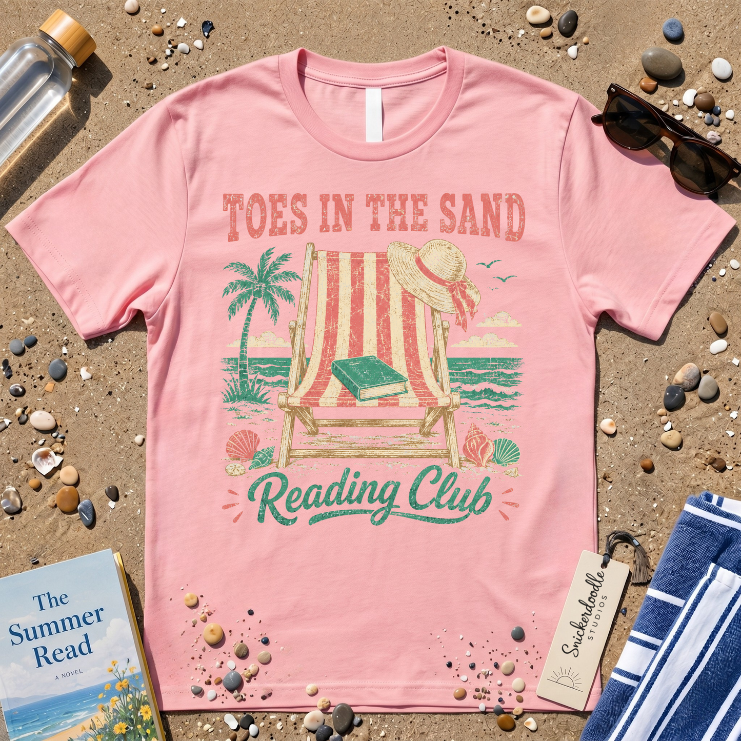 Vintage "Toes in the Sand" Distressed Graphic T-Shirt