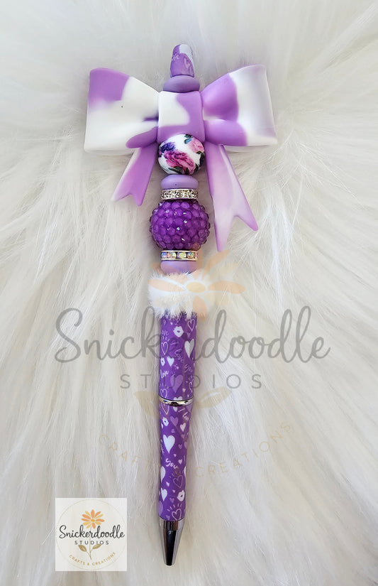 Purple Love Hearts