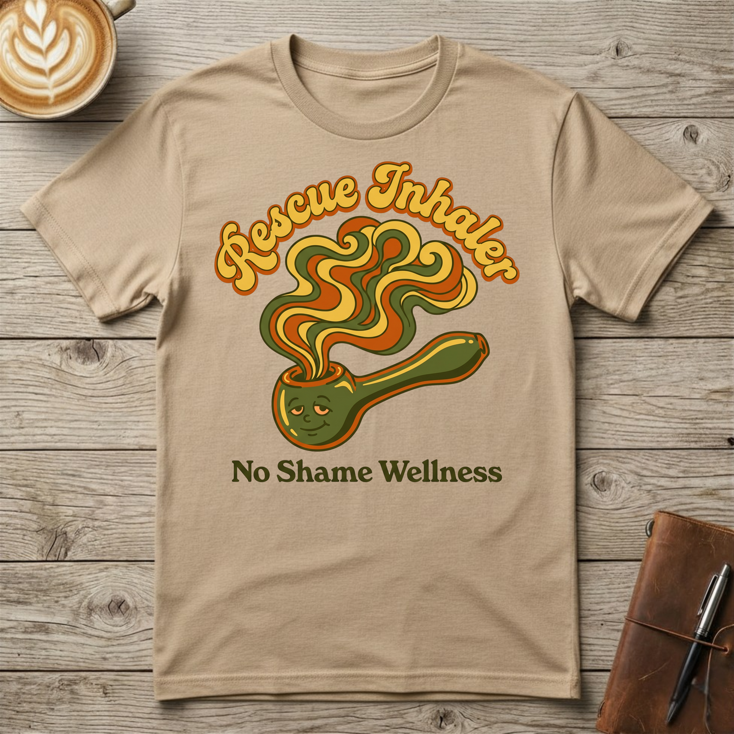 Rescue Inhaler T-Shirt — No Shame Wellness