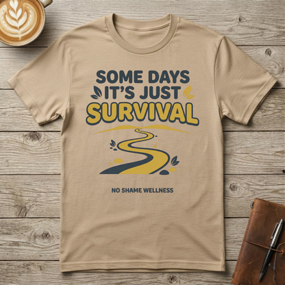 Some Days It's Just Survival Graphic T-Shirt
