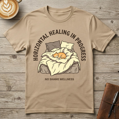 Horizontal Healing in Progress Graphic T-Shirt
