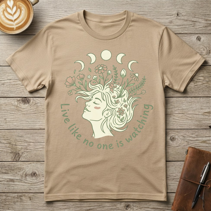 Live Like No One is Watching Graphic T‑Shirt