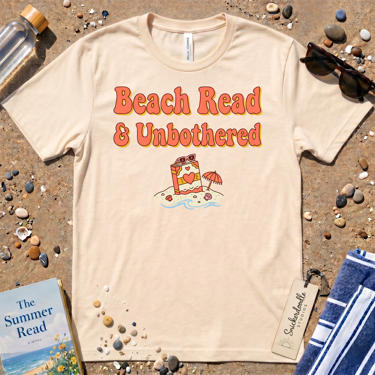 Beach Read & Unbothered Vacation Graphic T-Shirt