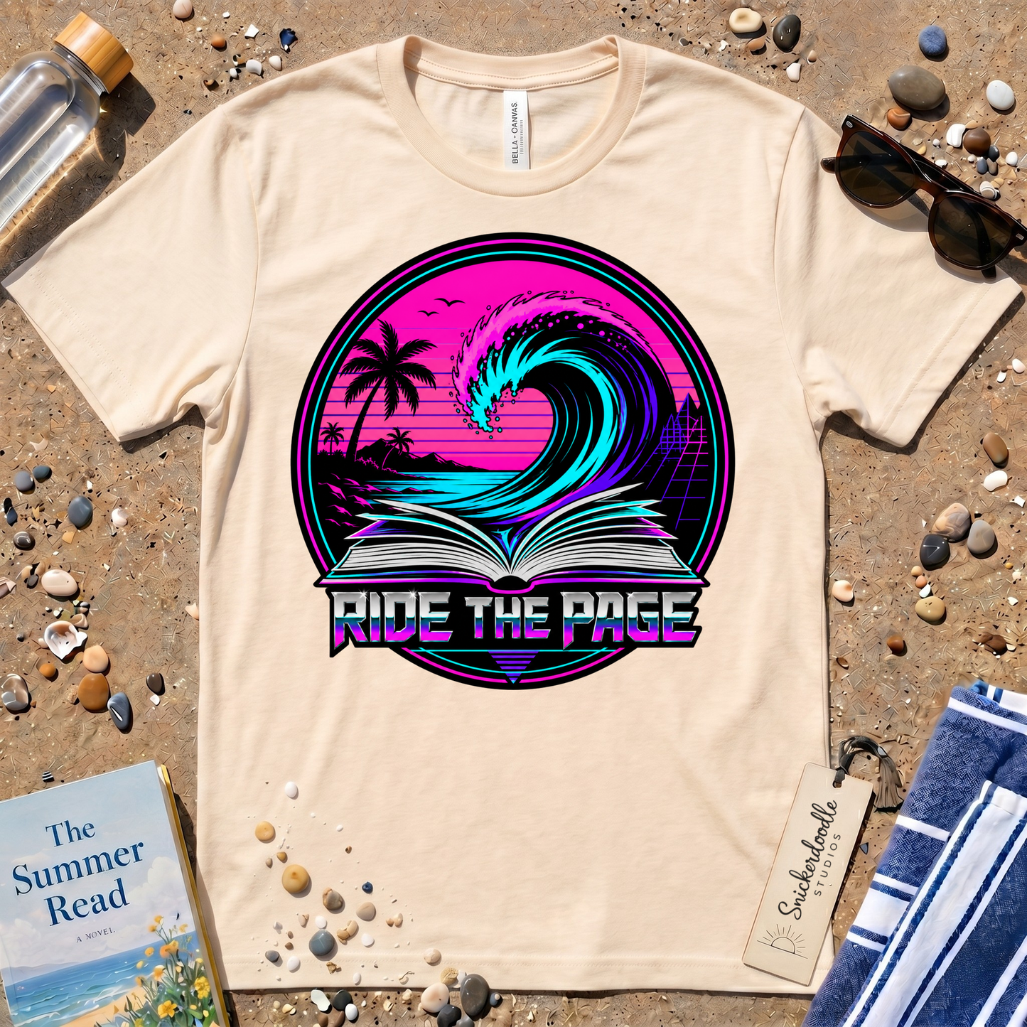 Ride the Page Retro Badge Graphic T-Shirt