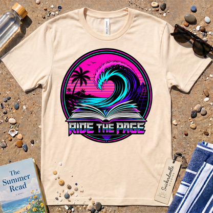 Ride the Page Retro Badge Graphic T-Shirt