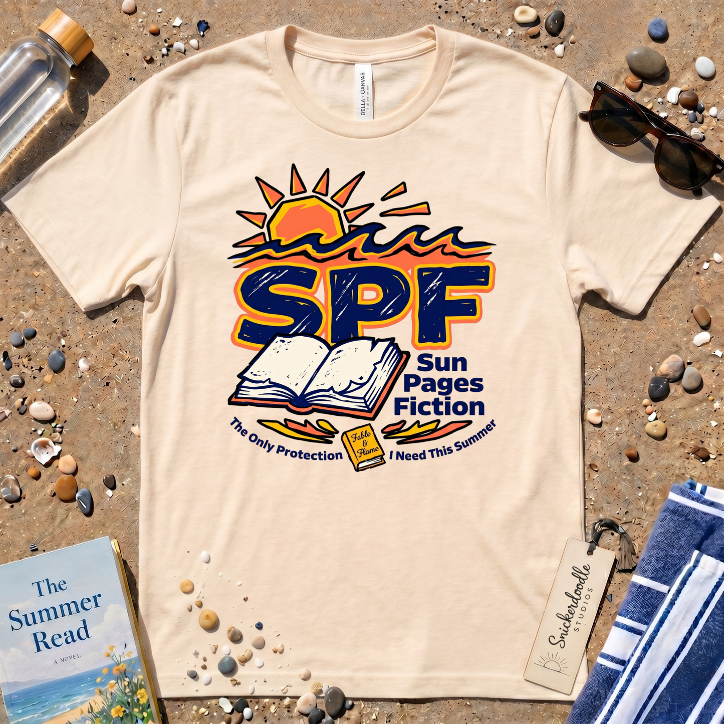 SPF Sun. Pages. Fiction. Graphic T‑Shirt
