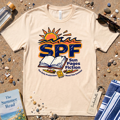 SPF Sun. Pages. Fiction. Graphic T‑Shirt