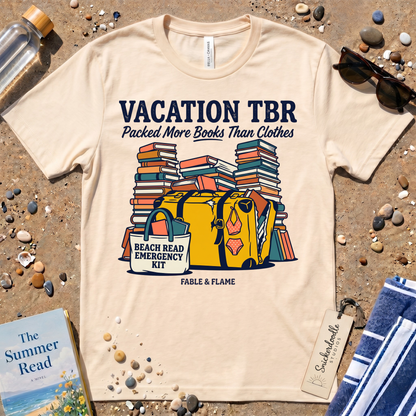 Vacation TBR Packing List Graphic T-Shirt