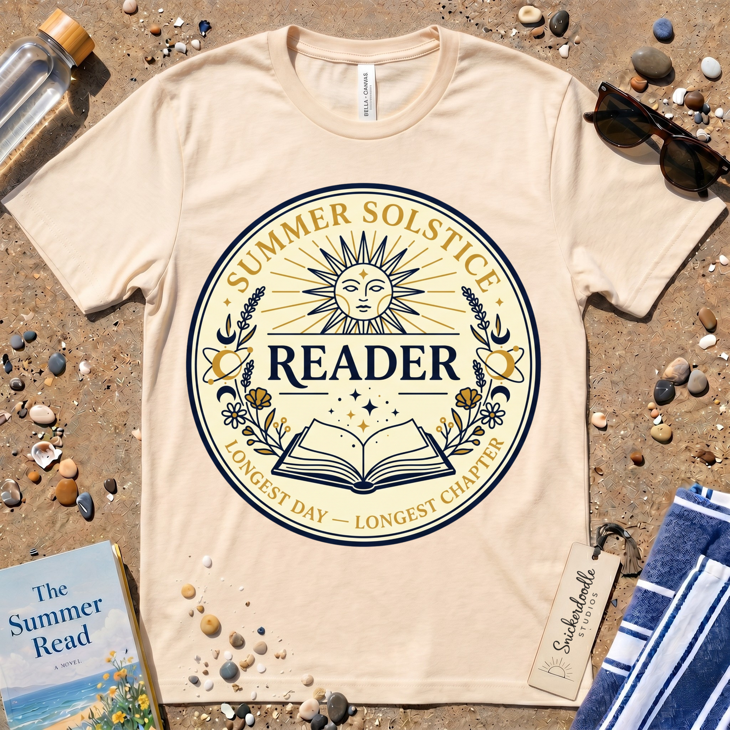 Mystical Summer Solstice Reader Graphic T‑Shirt