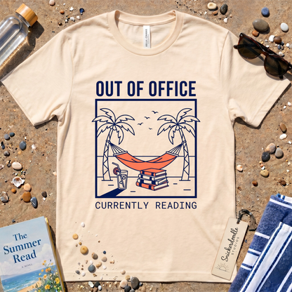 Minimalist Out of Office 'Currently Reading' Graphic T-Shirt