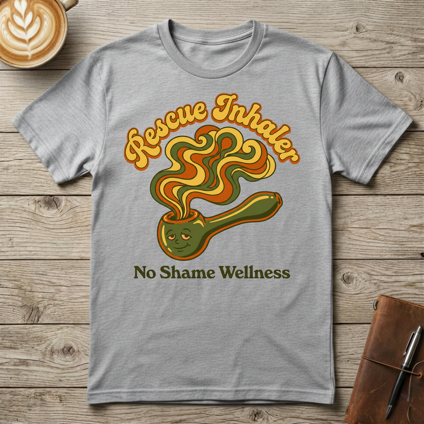 Rescue Inhaler T-Shirt — No Shame Wellness