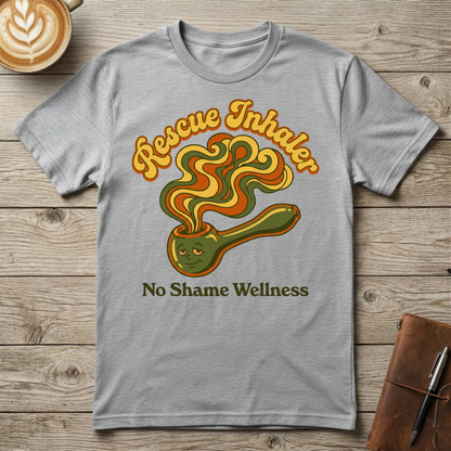 Rescue Inhaler T-Shirt — No Shame Wellness