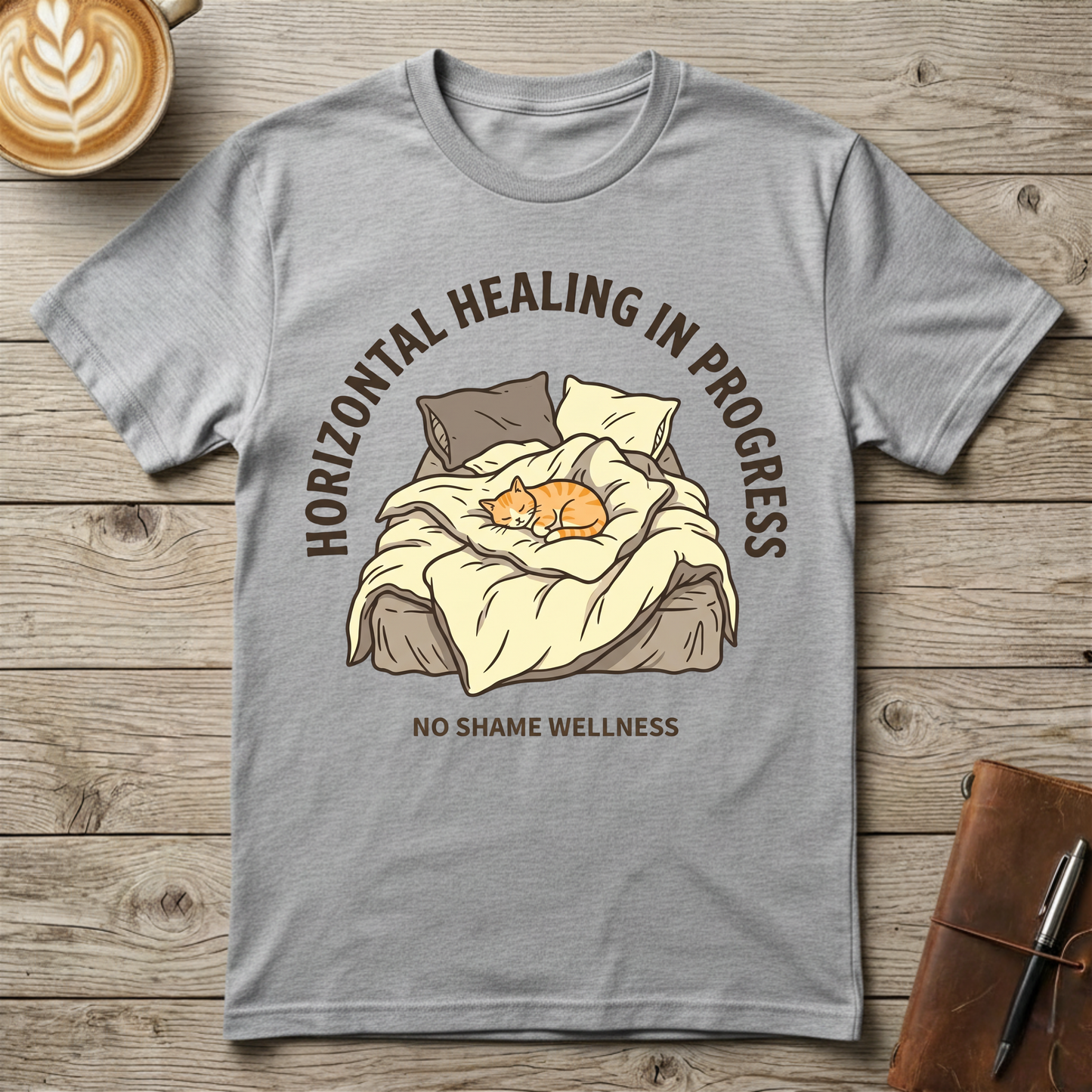 Horizontal Healing in Progress Graphic T-Shirt