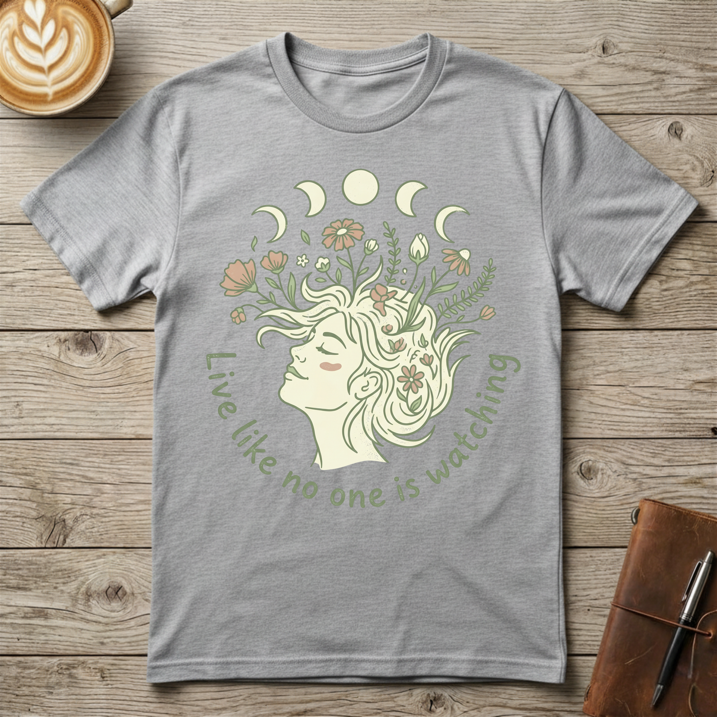 Live Like No One is Watching Graphic T‑Shirt