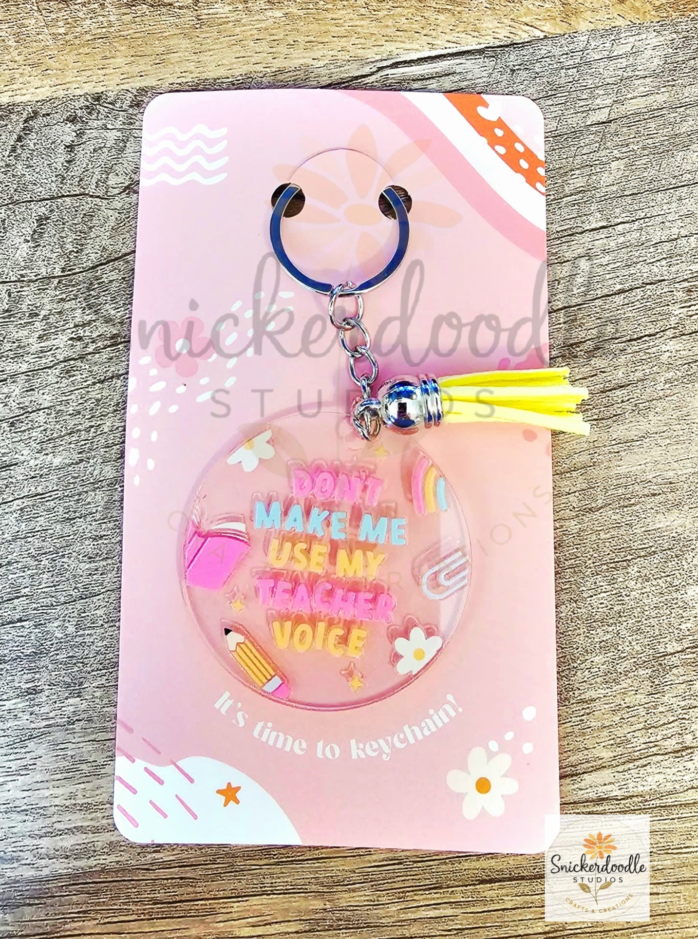 Teacher Voice Acrylic Keychain