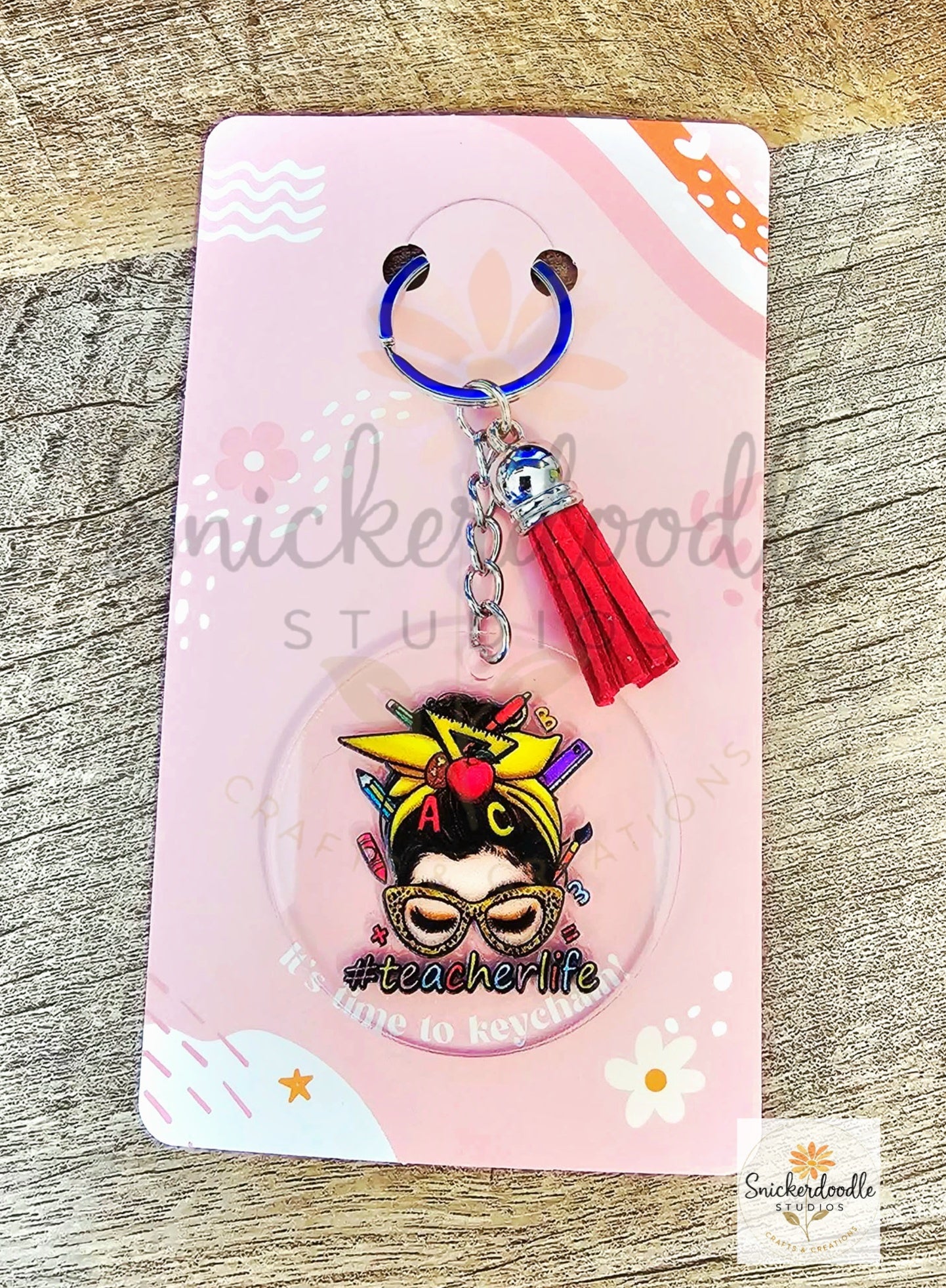 #Teacherlife Acrylic Keychain