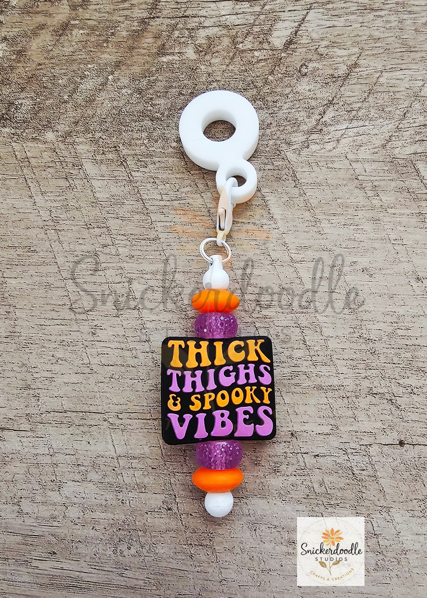 Thick Thighs Straw Charm