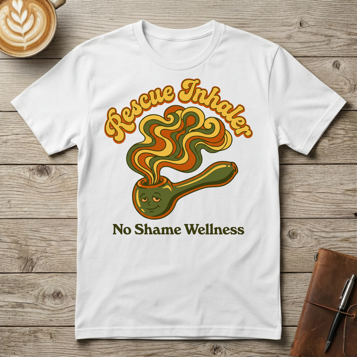 Rescue Inhaler T-Shirt — No Shame Wellness