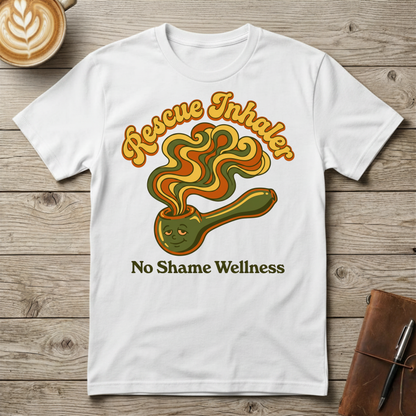 Rescue Inhaler T-Shirt — No Shame Wellness
