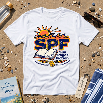 SPF Sun. Pages. Fiction. Graphic T‑Shirt