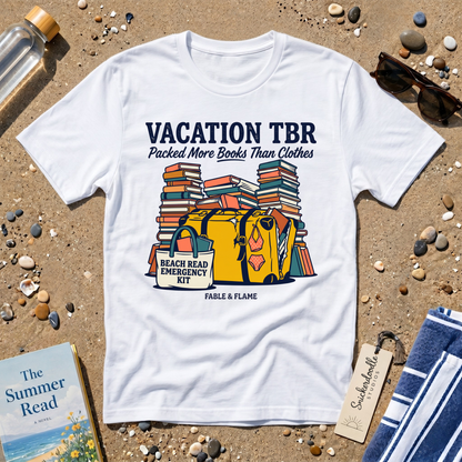 Vacation TBR Packing List Graphic T-Shirt