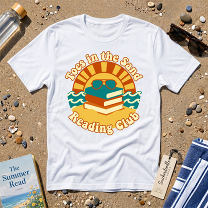 Toes in the Sand Reading Club Graphic T‑Shirt