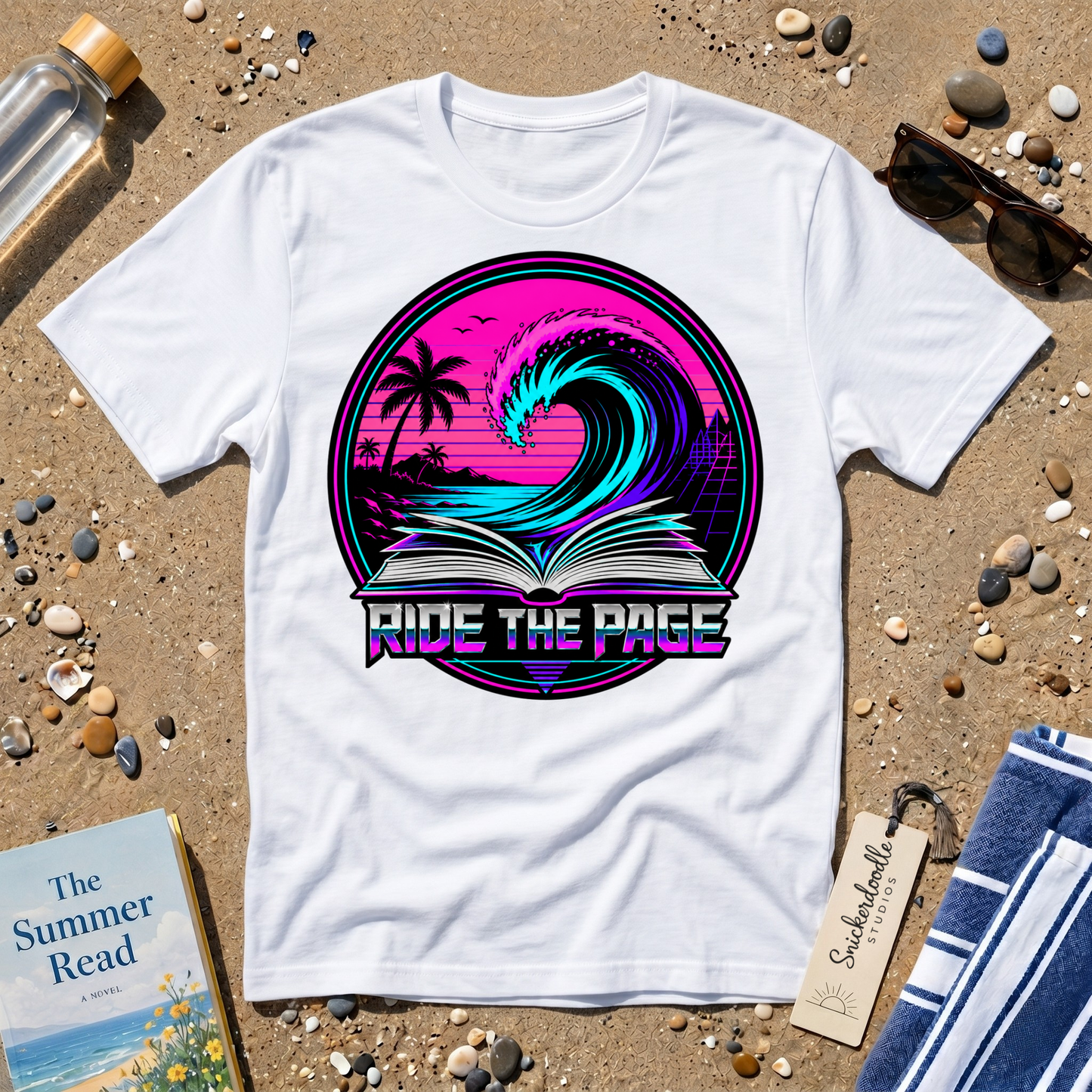 Ride the Page Retro Badge Graphic T-Shirt