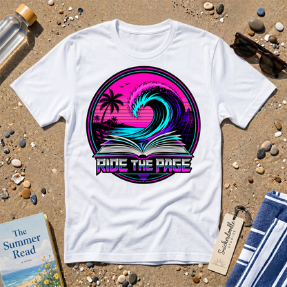 Ride the Page Retro Badge Graphic T-Shirt