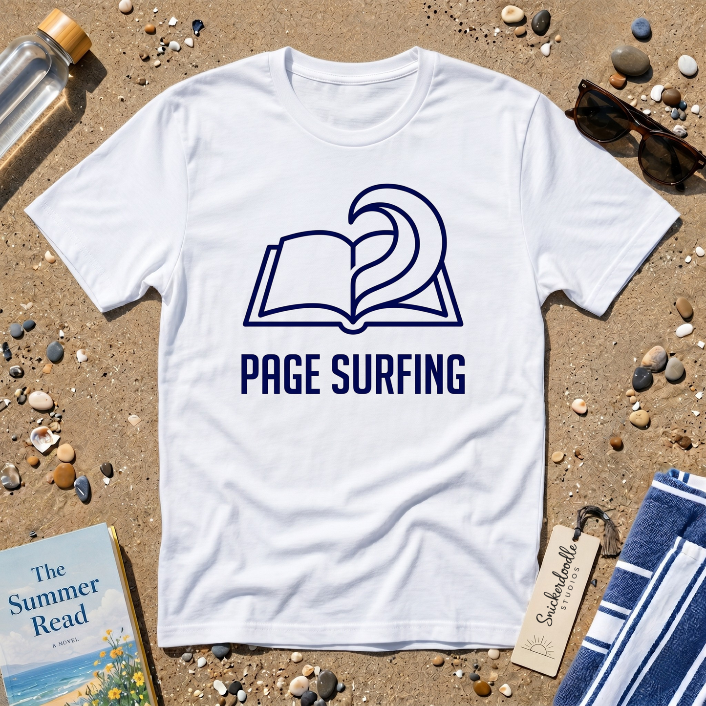Minimalist Page Surfing  Graphic T-Shirt