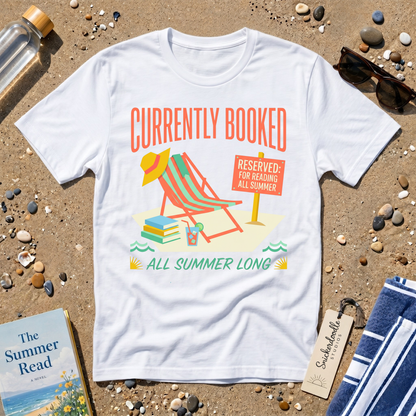 Currently Booked All Summer Long Beach Graphic T-Shirt