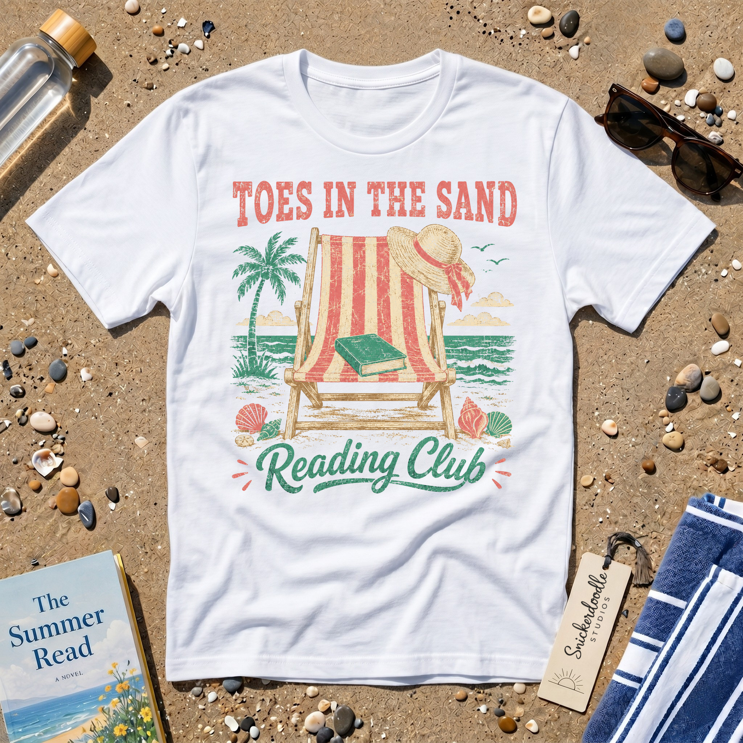 Vintage "Toes in the Sand" Distressed Graphic T-Shirt