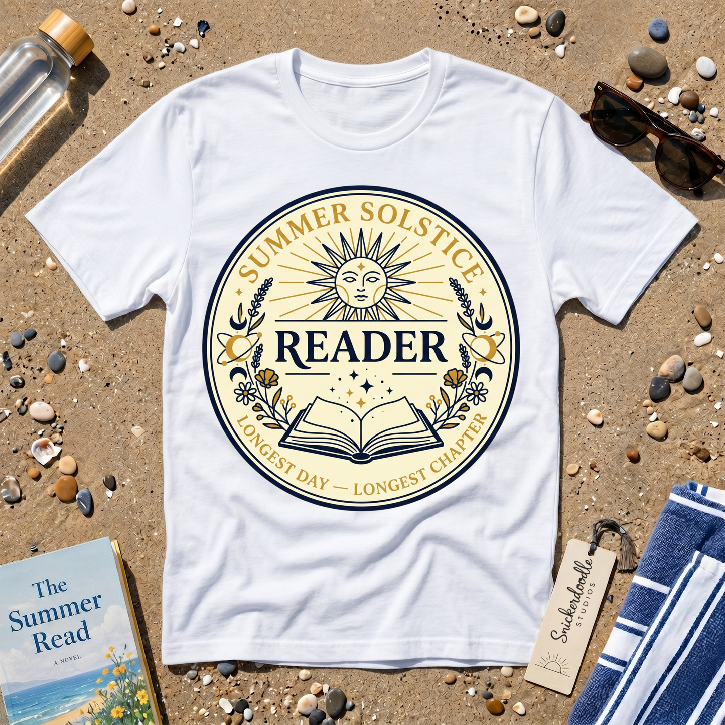 Mystical Summer Solstice Reader Graphic T‑Shirt