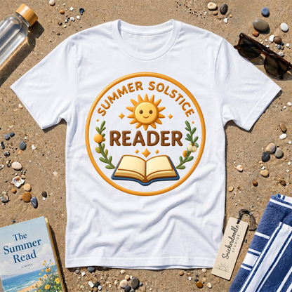 Summer Solstice Reader 3D Art Graphic T-Shirt