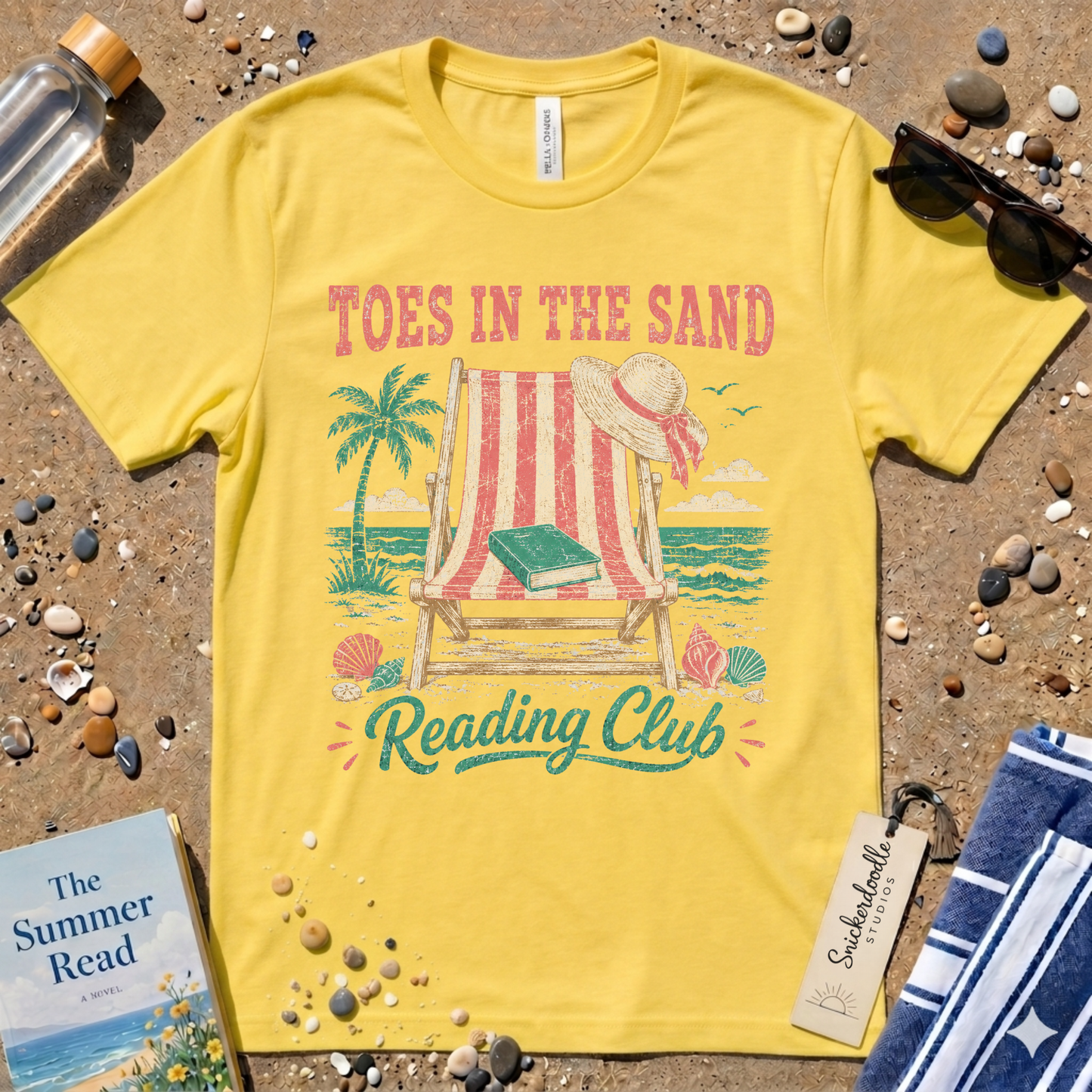 Vintage "Toes in the Sand" Distressed Graphic T-Shirt