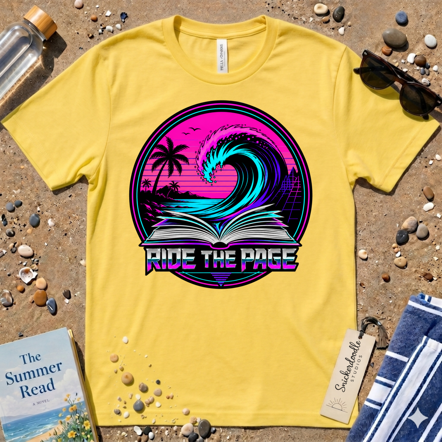 Ride the Page Retro Badge Graphic T-Shirt