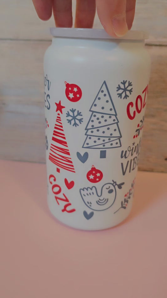 Cozy Winter Vibes Stainless Steel Can