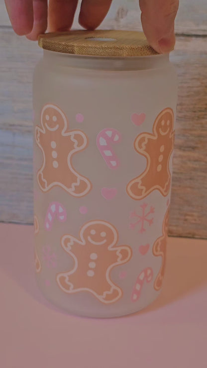 Glass Christmas Tumblers