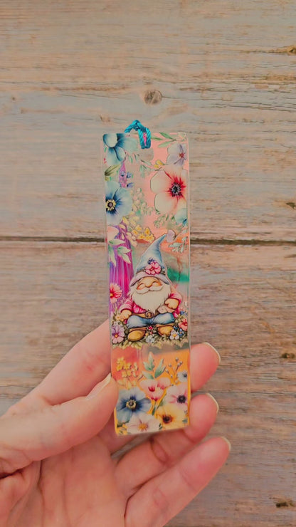 Acrylic Iridescent Gnome Bookmarks