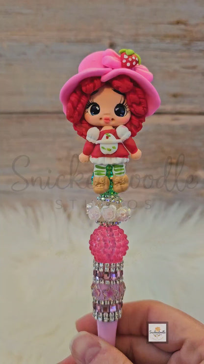 Strawberry Girl Claydoll Pen