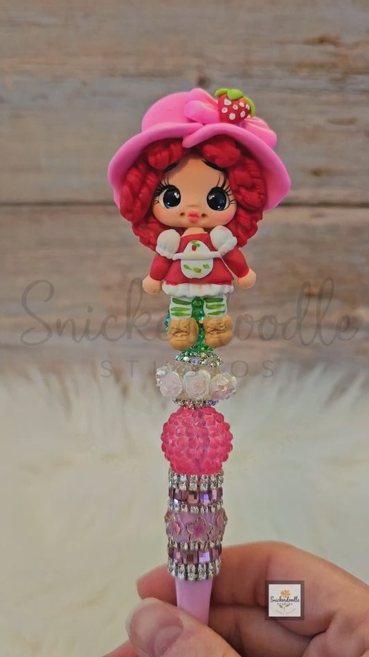 Strawberry Girl Claydoll Pen