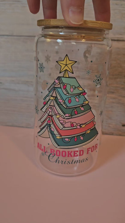 Glass Christmas Tumblers