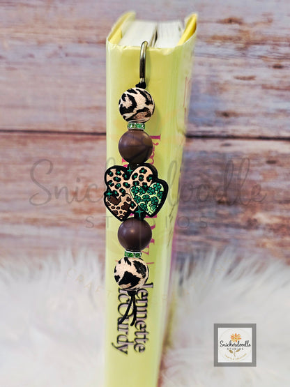 Irish Leopard Hearts Bookmark
