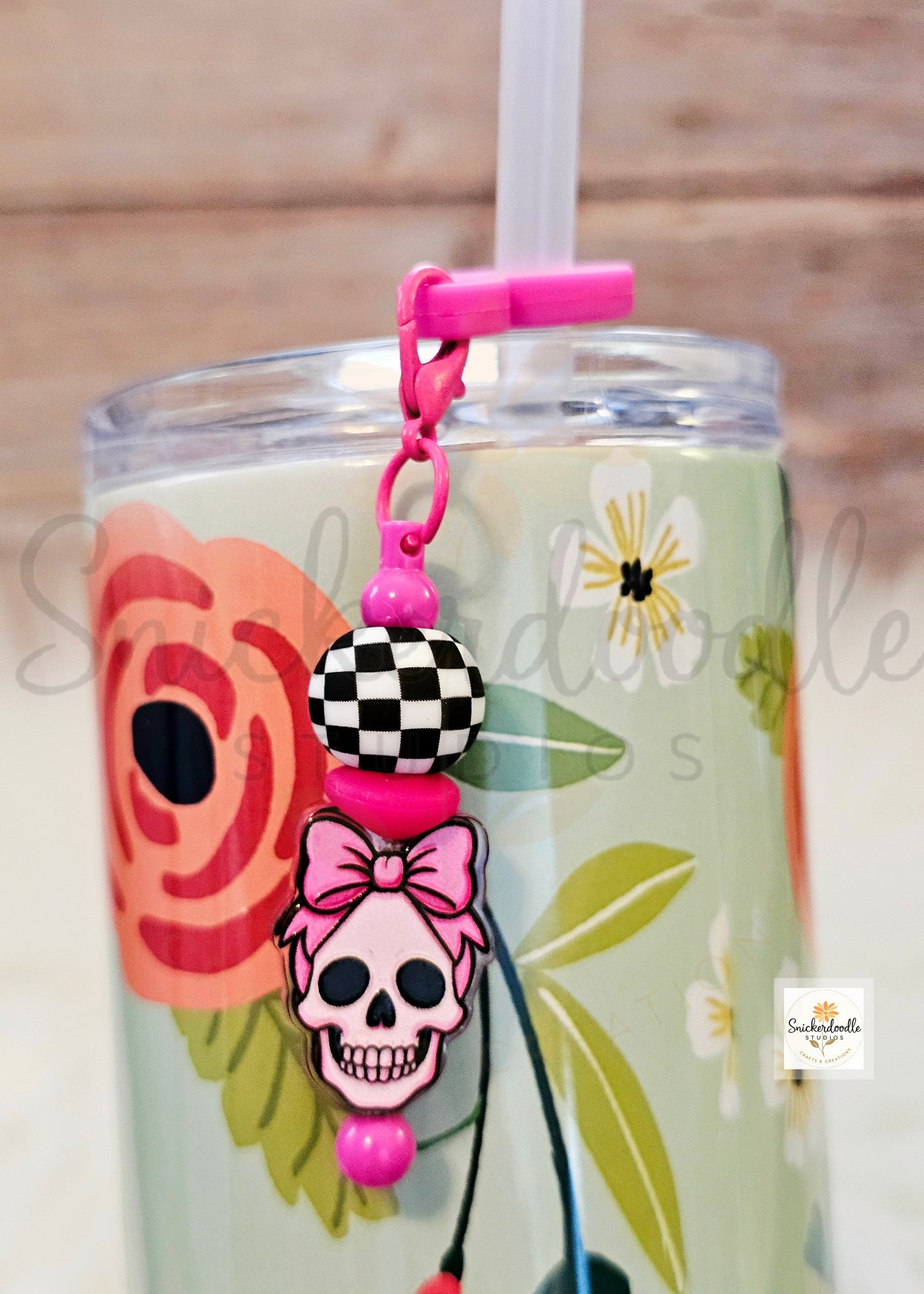 Skull Straw Charm