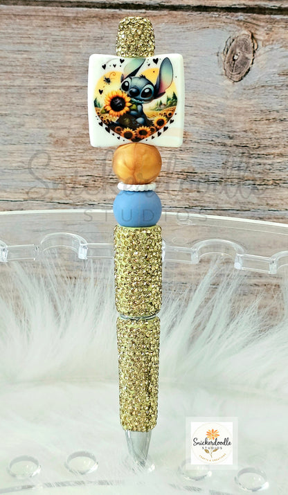 Bling Blue Alien Pens