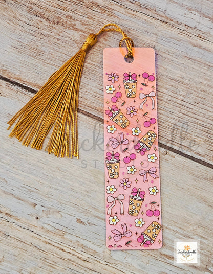 Iridescent Rectangular Acrylic Bookmarks