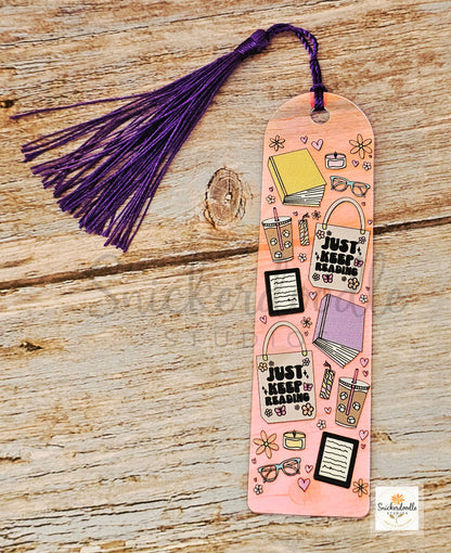 Iridescent Rounded Acrylic Bookmarks