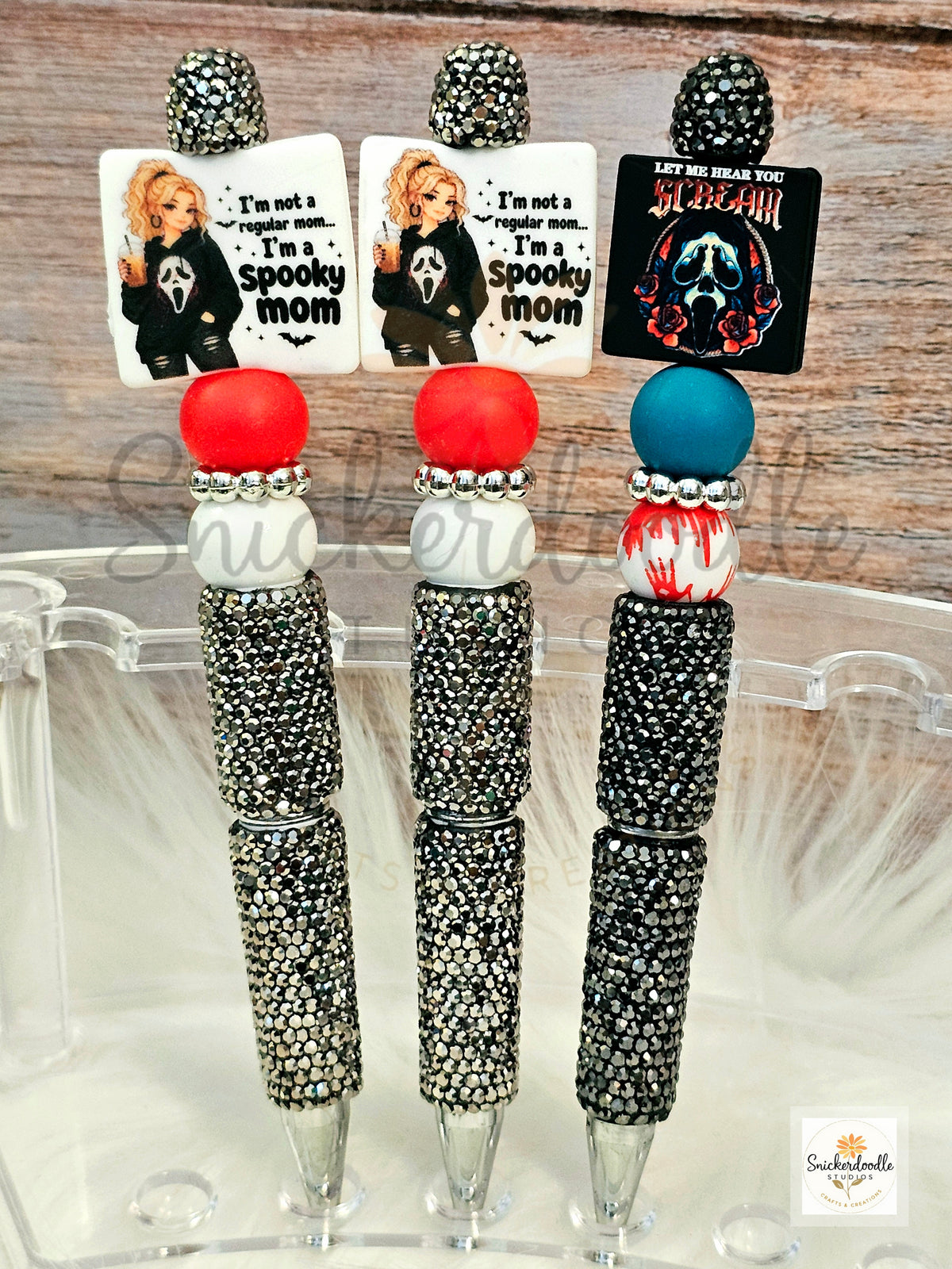 Spooky Ghostface Bling Pens