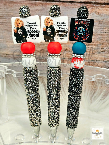 Spooky Ghostface Bling Pens